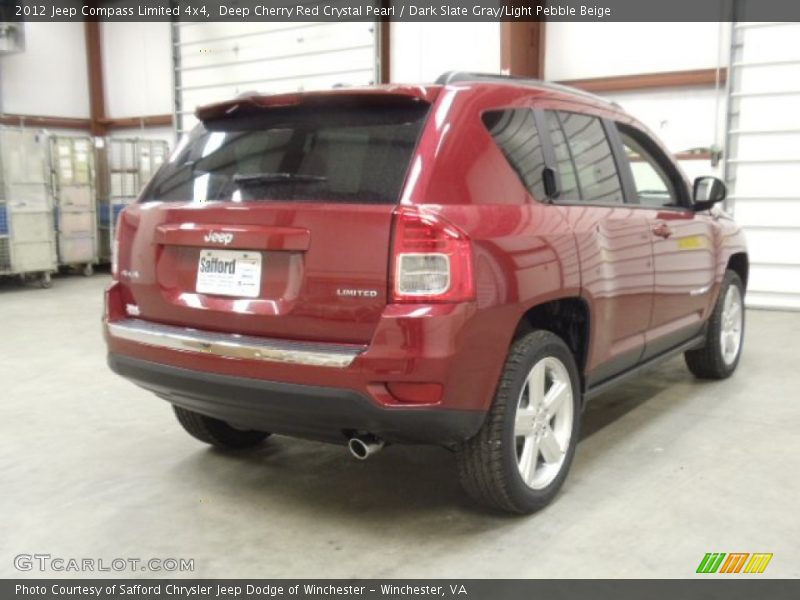 Deep Cherry Red Crystal Pearl / Dark Slate Gray/Light Pebble Beige 2012 Jeep Compass Limited 4x4