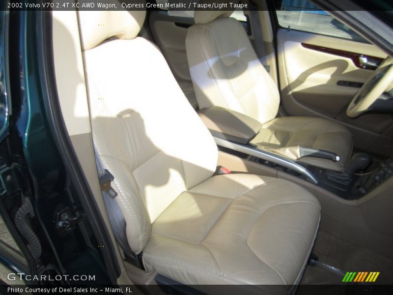 Cypress Green Metallic / Taupe/Light Taupe 2002 Volvo V70 2.4T XC AWD Wagon