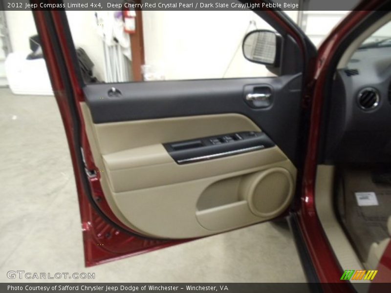 Deep Cherry Red Crystal Pearl / Dark Slate Gray/Light Pebble Beige 2012 Jeep Compass Limited 4x4
