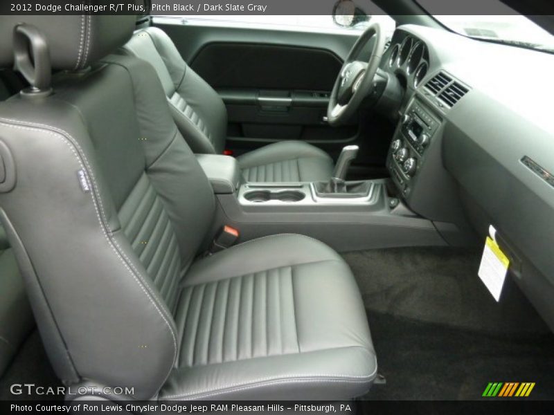 Pitch Black / Dark Slate Gray 2012 Dodge Challenger R/T Plus