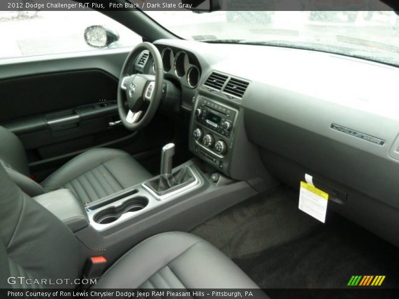 Pitch Black / Dark Slate Gray 2012 Dodge Challenger R/T Plus