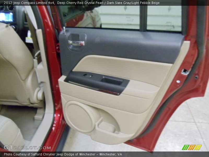 Deep Cherry Red Crystal Pearl / Dark Slate Gray/Light Pebble Beige 2012 Jeep Compass Limited 4x4
