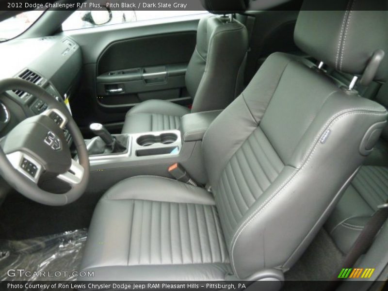 Pitch Black / Dark Slate Gray 2012 Dodge Challenger R/T Plus