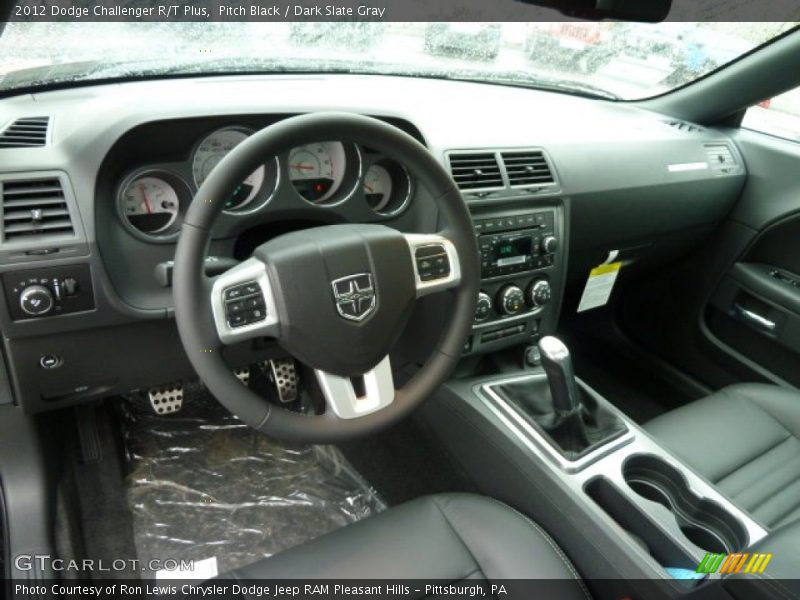 Pitch Black / Dark Slate Gray 2012 Dodge Challenger R/T Plus