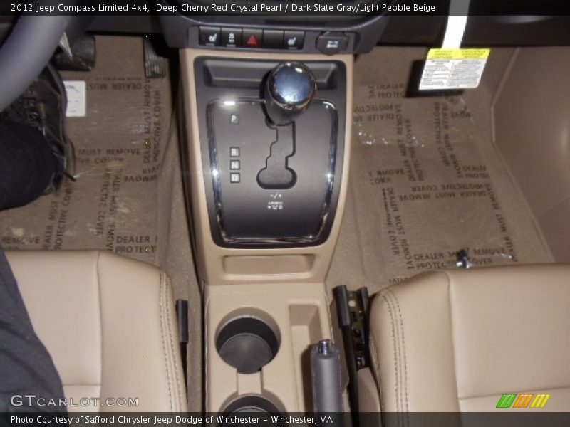 Deep Cherry Red Crystal Pearl / Dark Slate Gray/Light Pebble Beige 2012 Jeep Compass Limited 4x4