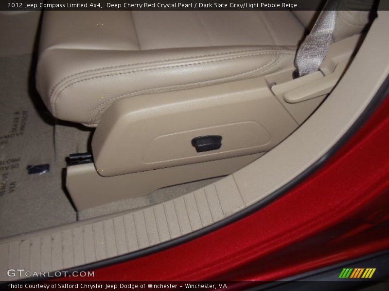 Deep Cherry Red Crystal Pearl / Dark Slate Gray/Light Pebble Beige 2012 Jeep Compass Limited 4x4