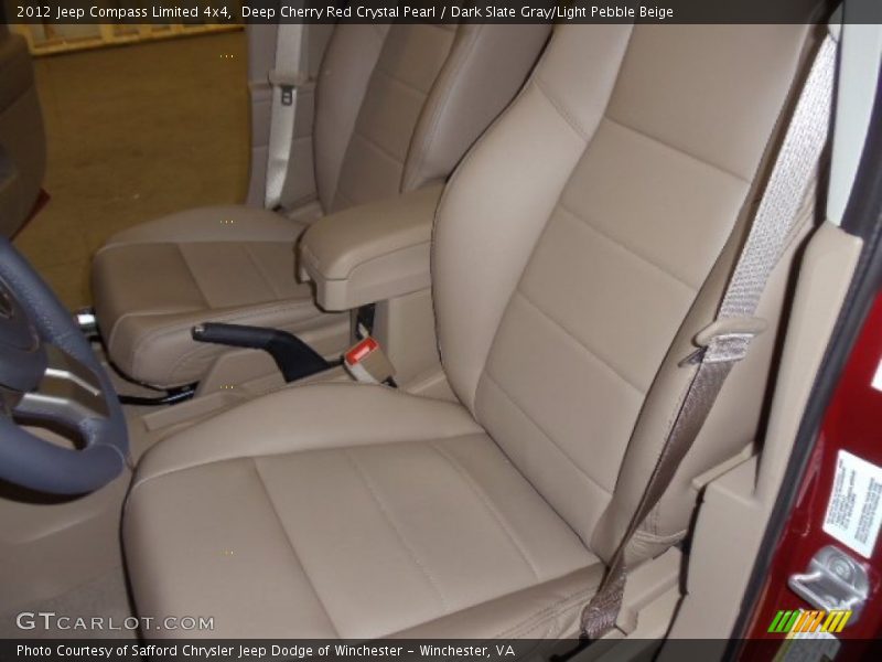 Deep Cherry Red Crystal Pearl / Dark Slate Gray/Light Pebble Beige 2012 Jeep Compass Limited 4x4