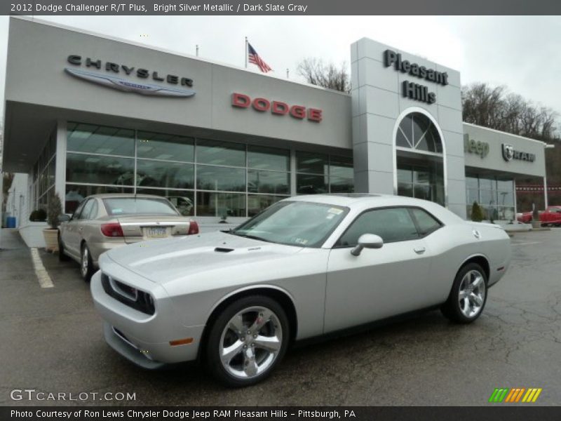 Bright Silver Metallic / Dark Slate Gray 2012 Dodge Challenger R/T Plus