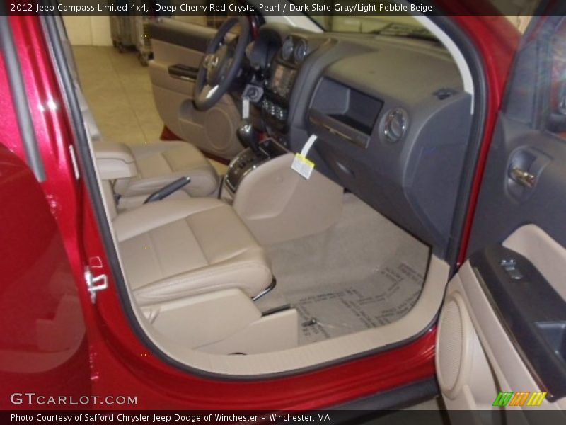 Deep Cherry Red Crystal Pearl / Dark Slate Gray/Light Pebble Beige 2012 Jeep Compass Limited 4x4