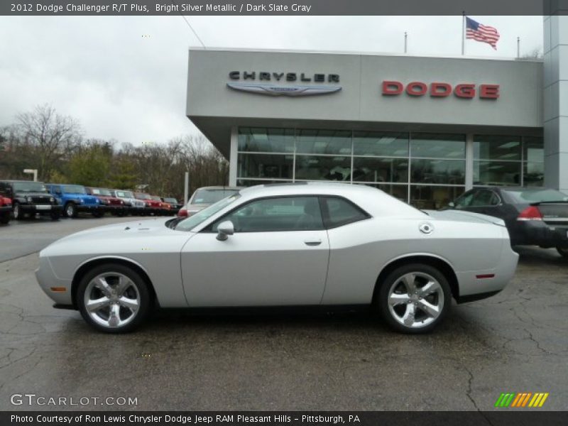 Bright Silver Metallic / Dark Slate Gray 2012 Dodge Challenger R/T Plus