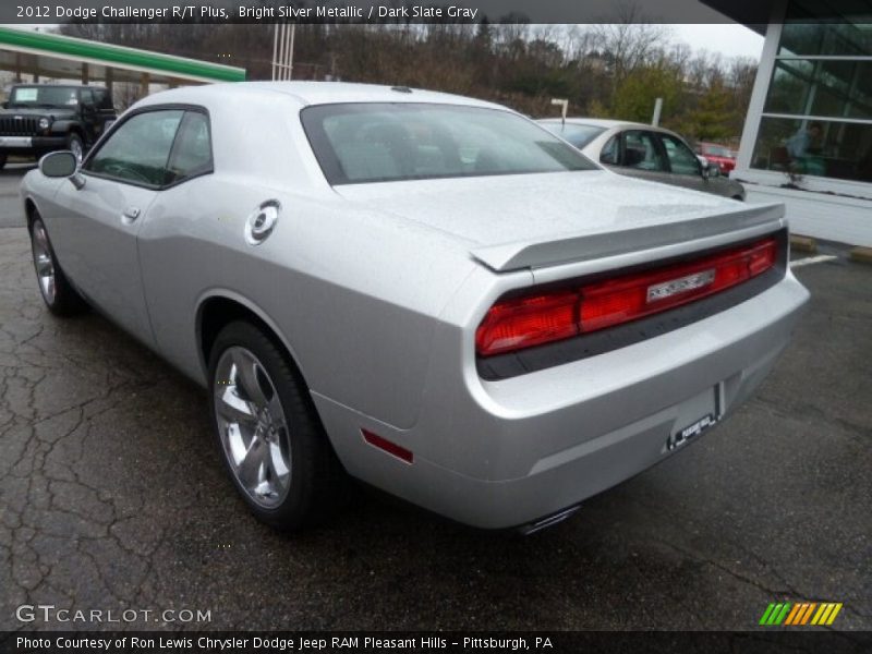 Bright Silver Metallic / Dark Slate Gray 2012 Dodge Challenger R/T Plus