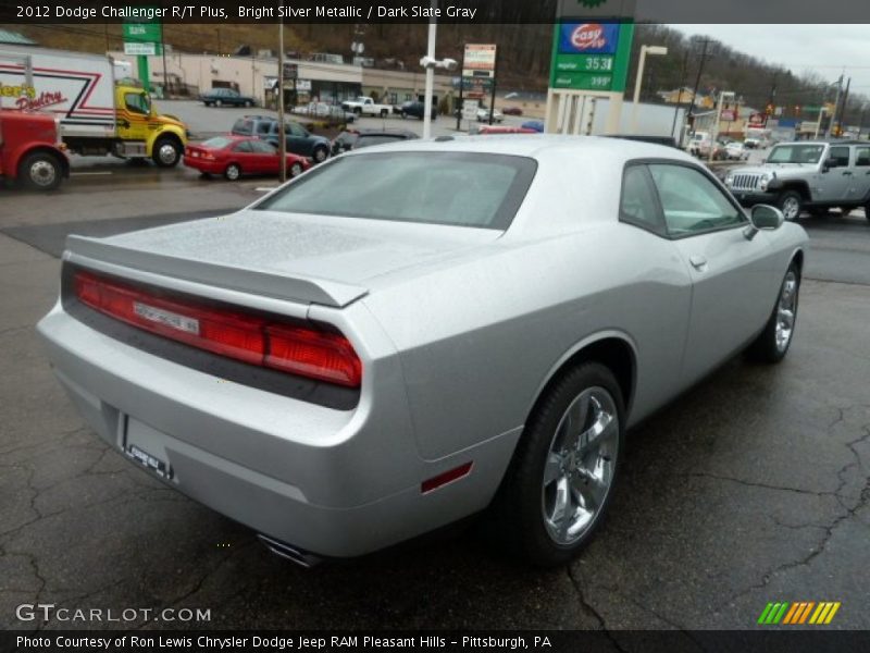 Bright Silver Metallic / Dark Slate Gray 2012 Dodge Challenger R/T Plus