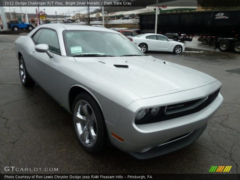Bright Silver Metallic / Dark Slate Gray 2012 Dodge Challenger R/T Plus