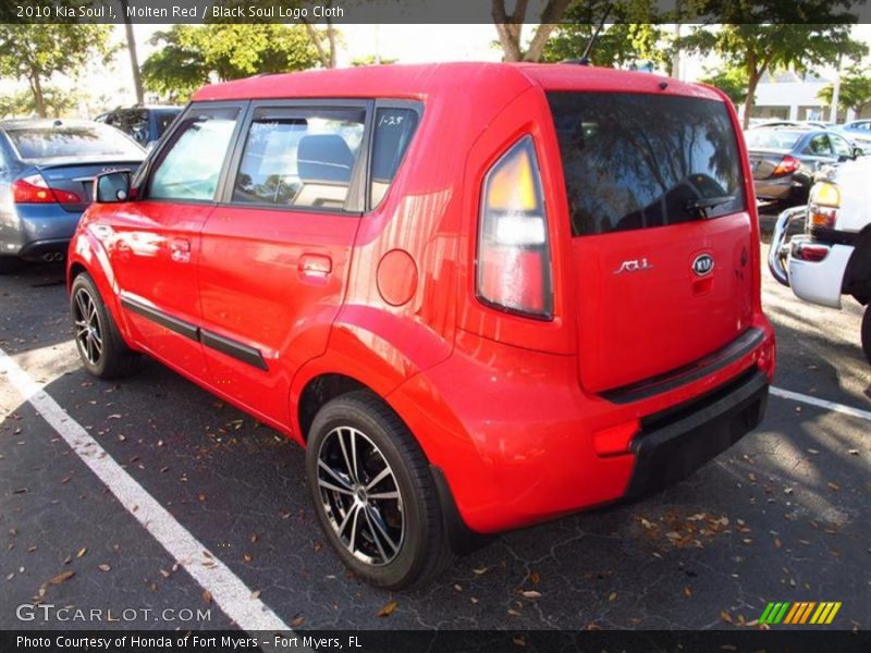 Molten Red / Black Soul Logo Cloth 2010 Kia Soul !