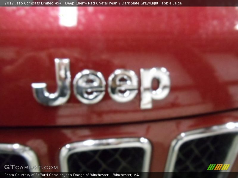Deep Cherry Red Crystal Pearl / Dark Slate Gray/Light Pebble Beige 2012 Jeep Compass Limited 4x4