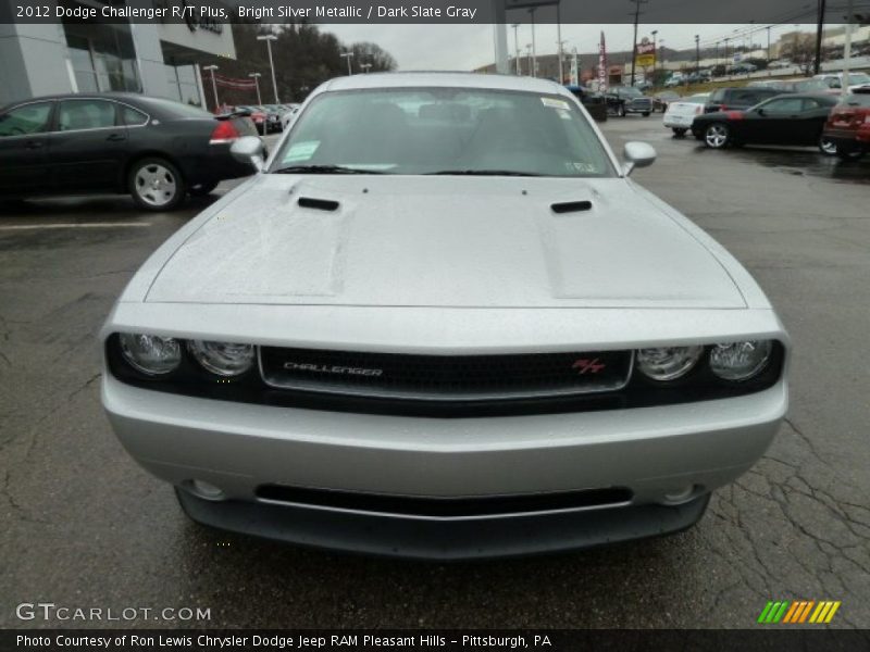 Bright Silver Metallic / Dark Slate Gray 2012 Dodge Challenger R/T Plus