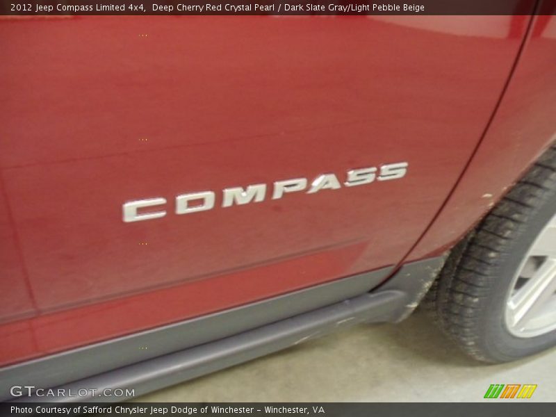 Deep Cherry Red Crystal Pearl / Dark Slate Gray/Light Pebble Beige 2012 Jeep Compass Limited 4x4