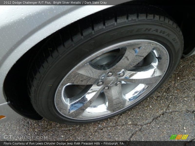 Bright Silver Metallic / Dark Slate Gray 2012 Dodge Challenger R/T Plus