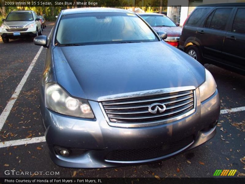 Slate Blue / Wheat Beige 2009 Infiniti M 35 S Sedan