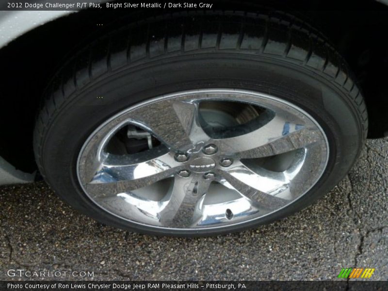 Bright Silver Metallic / Dark Slate Gray 2012 Dodge Challenger R/T Plus
