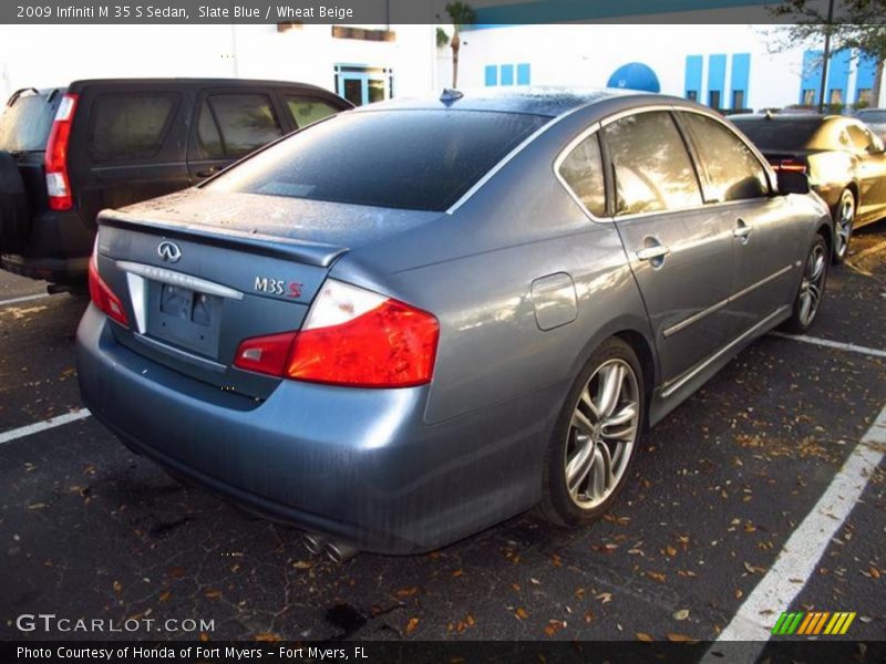 Slate Blue / Wheat Beige 2009 Infiniti M 35 S Sedan