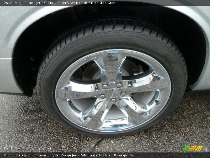 Bright Silver Metallic / Dark Slate Gray 2012 Dodge Challenger R/T Plus