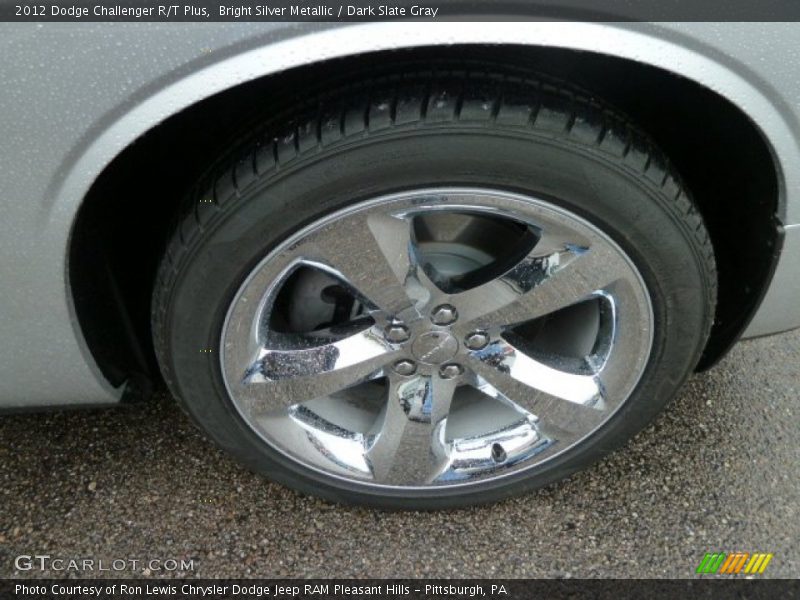 Bright Silver Metallic / Dark Slate Gray 2012 Dodge Challenger R/T Plus