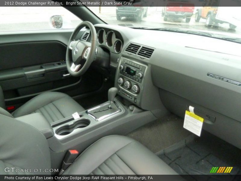 Bright Silver Metallic / Dark Slate Gray 2012 Dodge Challenger R/T Plus