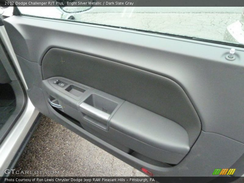 Bright Silver Metallic / Dark Slate Gray 2012 Dodge Challenger R/T Plus