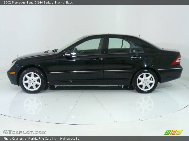 Black / Black 2002 Mercedes-Benz C 240 Sedan