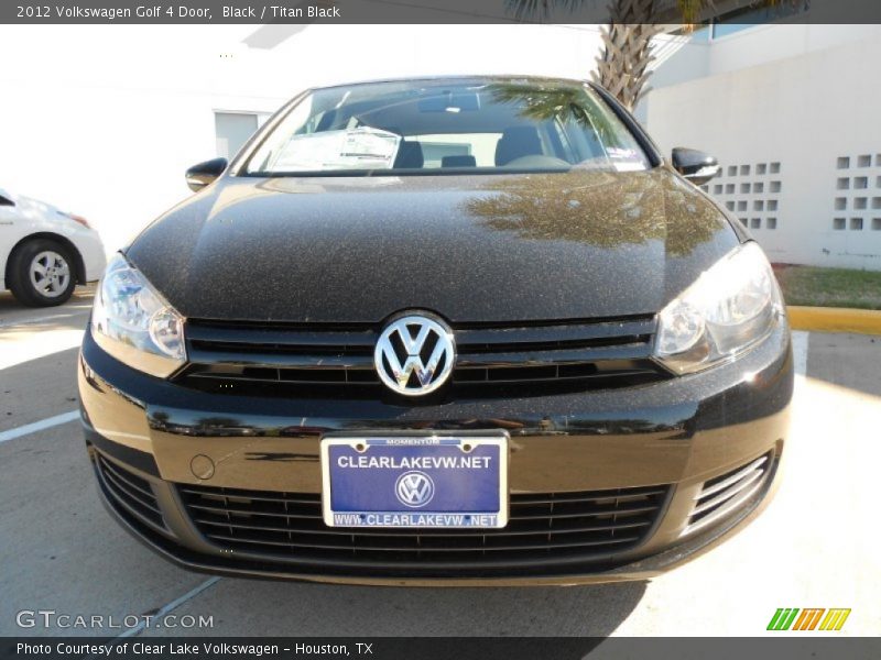 Black / Titan Black 2012 Volkswagen Golf 4 Door