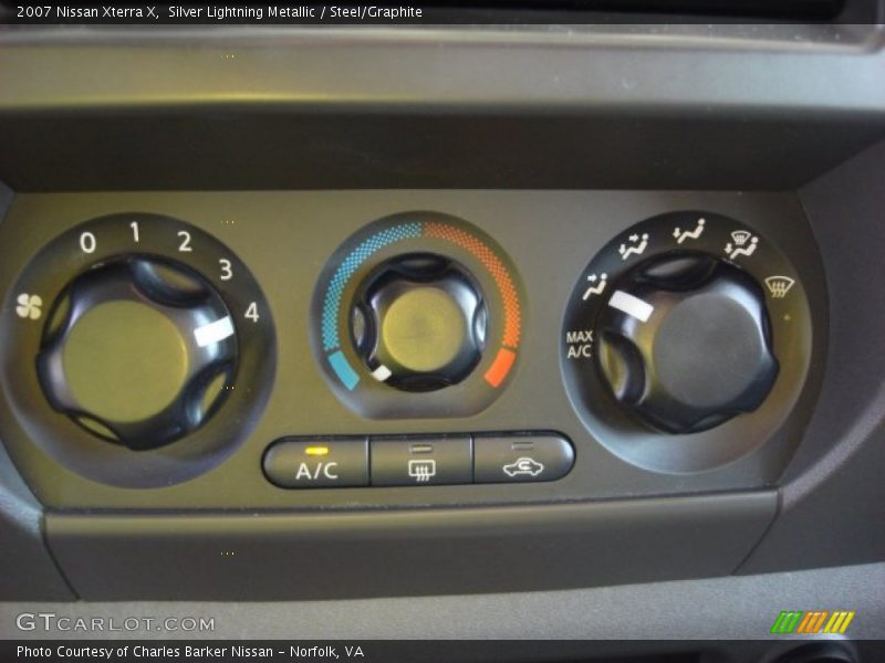 Silver Lightning Metallic / Steel/Graphite 2007 Nissan Xterra X