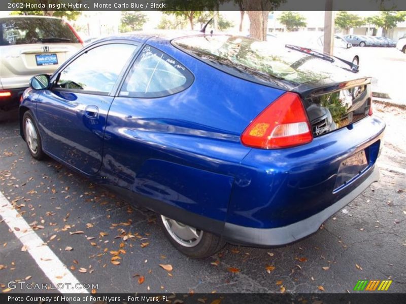 Monte Carlo Blue / Black 2002 Honda Insight Hybrid