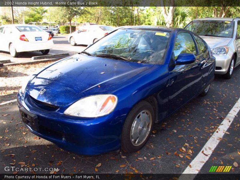 Monte Carlo Blue / Black 2002 Honda Insight Hybrid