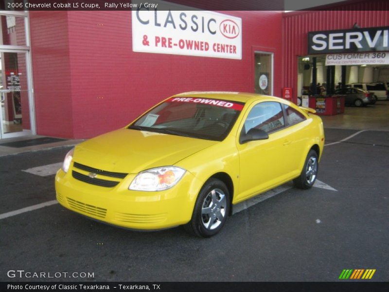 Rally Yellow / Gray 2006 Chevrolet Cobalt LS Coupe