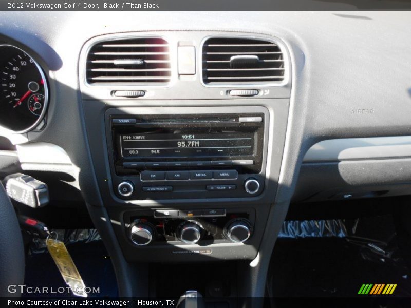 Black / Titan Black 2012 Volkswagen Golf 4 Door