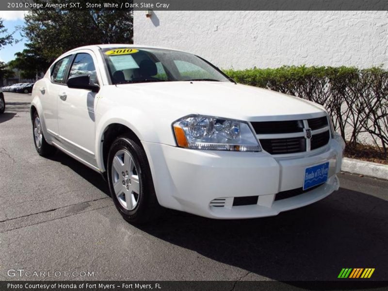 Stone White / Dark Slate Gray 2010 Dodge Avenger SXT