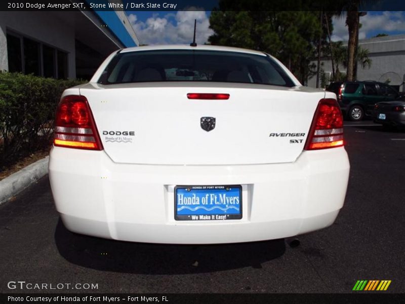 Stone White / Dark Slate Gray 2010 Dodge Avenger SXT