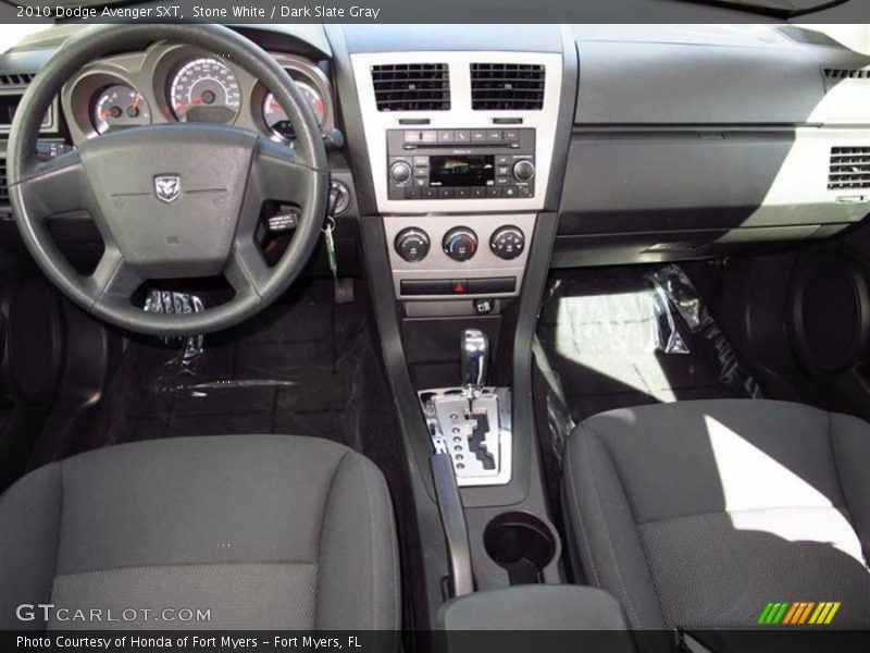 Stone White / Dark Slate Gray 2010 Dodge Avenger SXT