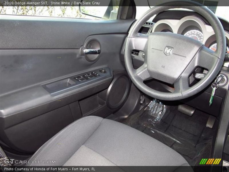 Stone White / Dark Slate Gray 2010 Dodge Avenger SXT
