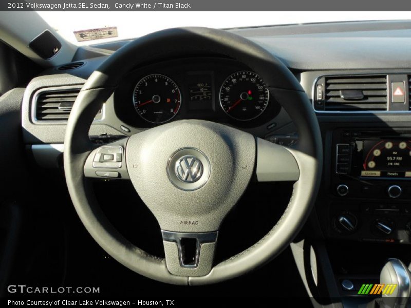 Candy White / Titan Black 2012 Volkswagen Jetta SEL Sedan