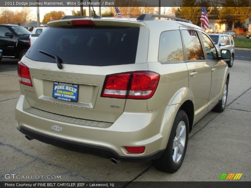White Gold Metallic / Black 2011 Dodge Journey Mainstreet