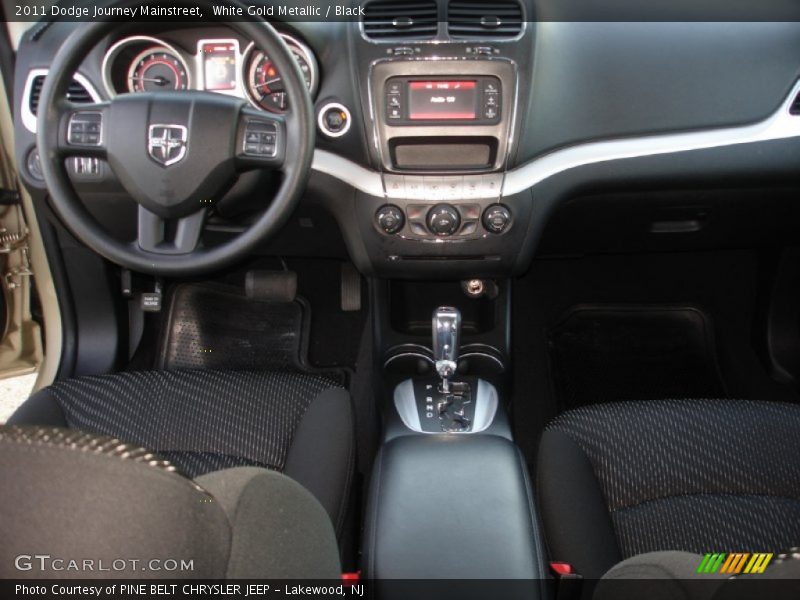 White Gold Metallic / Black 2011 Dodge Journey Mainstreet