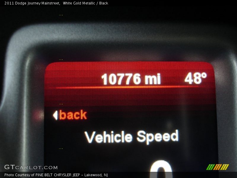 White Gold Metallic / Black 2011 Dodge Journey Mainstreet