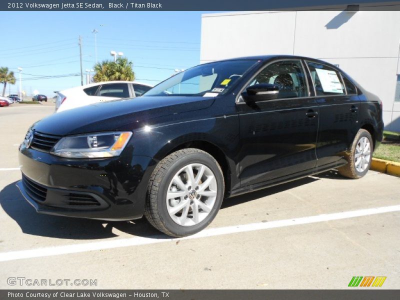 Black / Titan Black 2012 Volkswagen Jetta SE Sedan
