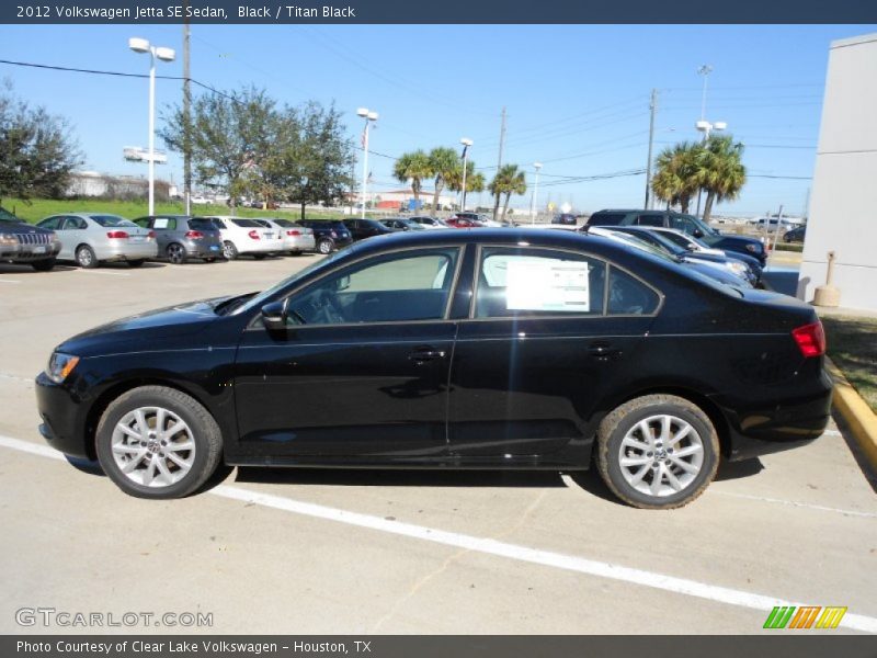 Black / Titan Black 2012 Volkswagen Jetta SE Sedan