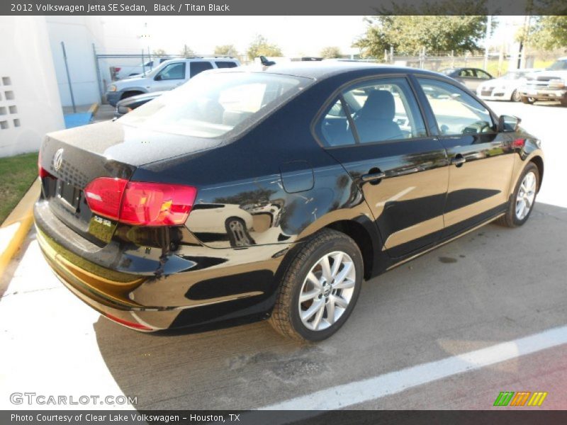 Black / Titan Black 2012 Volkswagen Jetta SE Sedan