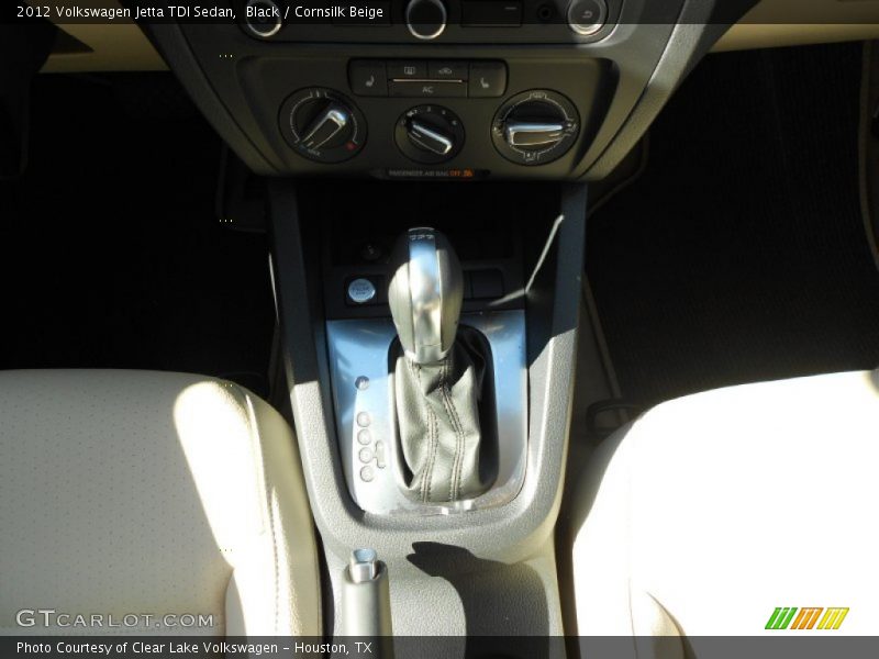 Black / Cornsilk Beige 2012 Volkswagen Jetta TDI Sedan