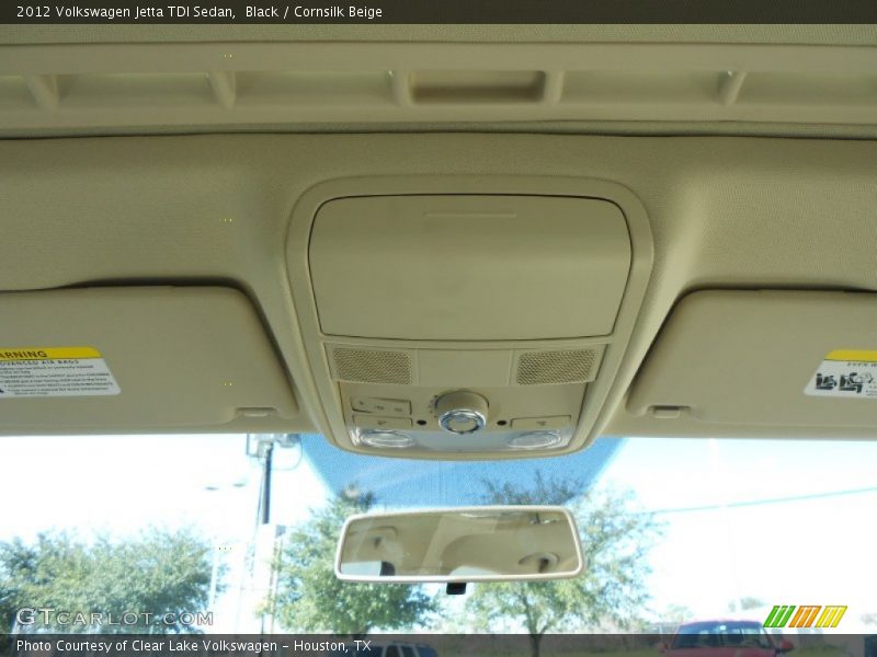 Black / Cornsilk Beige 2012 Volkswagen Jetta TDI Sedan