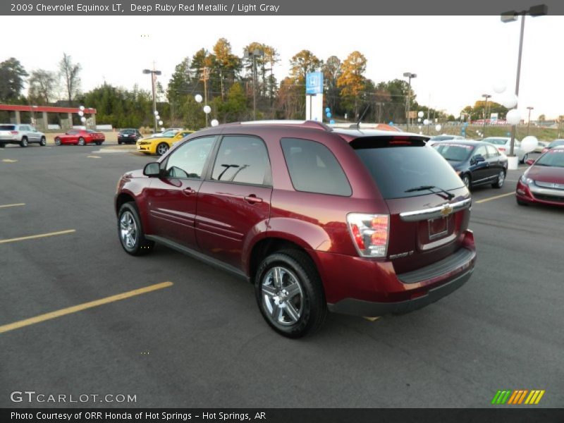 Deep Ruby Red Metallic / Light Gray 2009 Chevrolet Equinox LT
